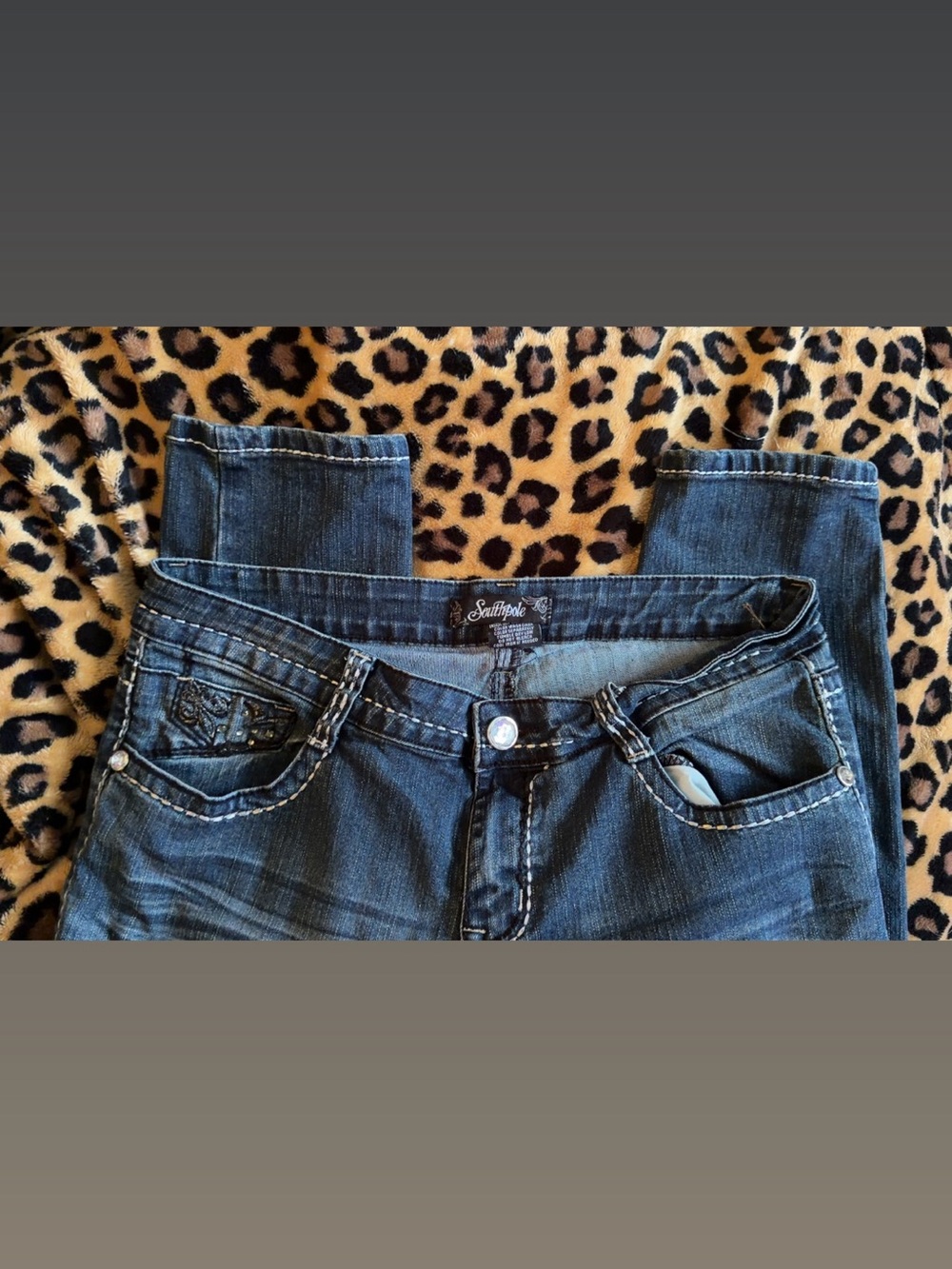 South Pole Women's Straight Leg Jeans in Dark Blue